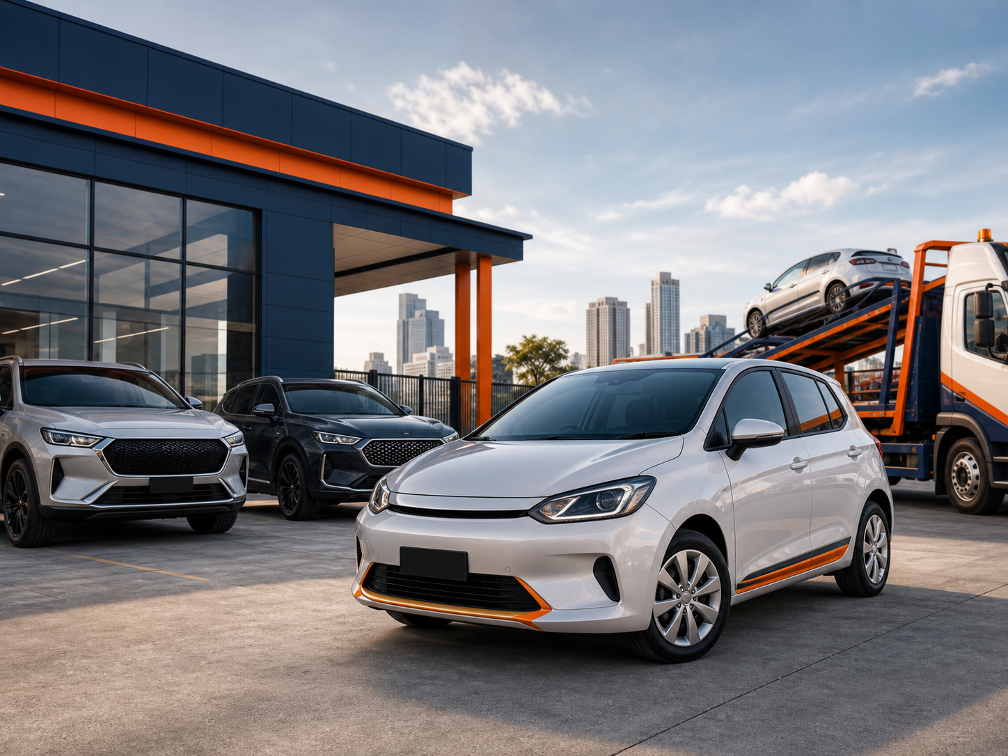 Rental cars and vehicle import transport arranged by U-Link Logistics